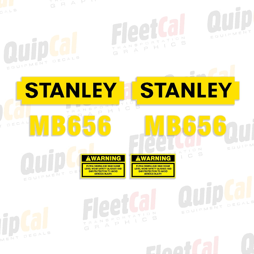 Stanley Hydraulic Breaker Decals