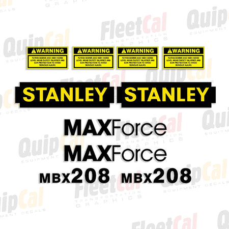 Stanley Hydraulic Breaker Decals