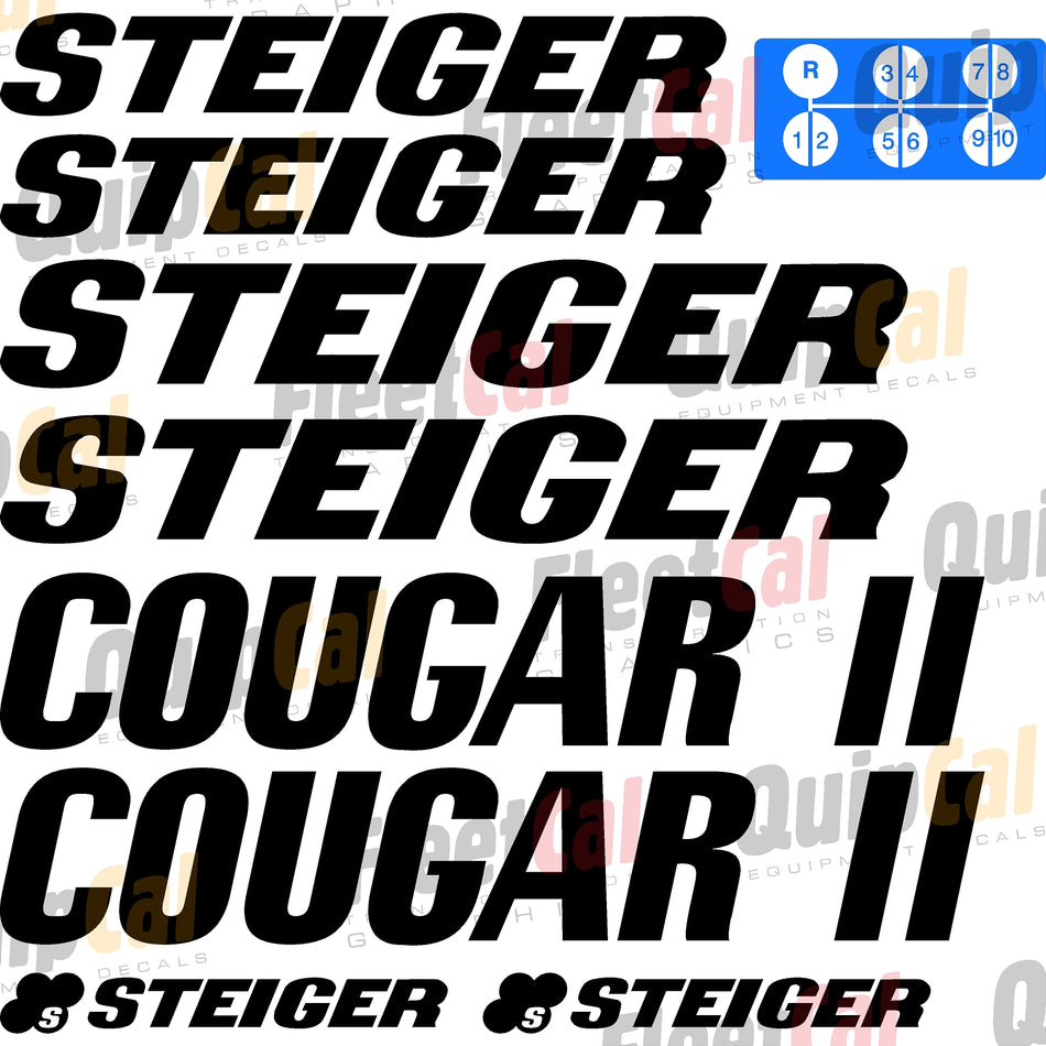 Steiger Cougar II Marking Decal Set