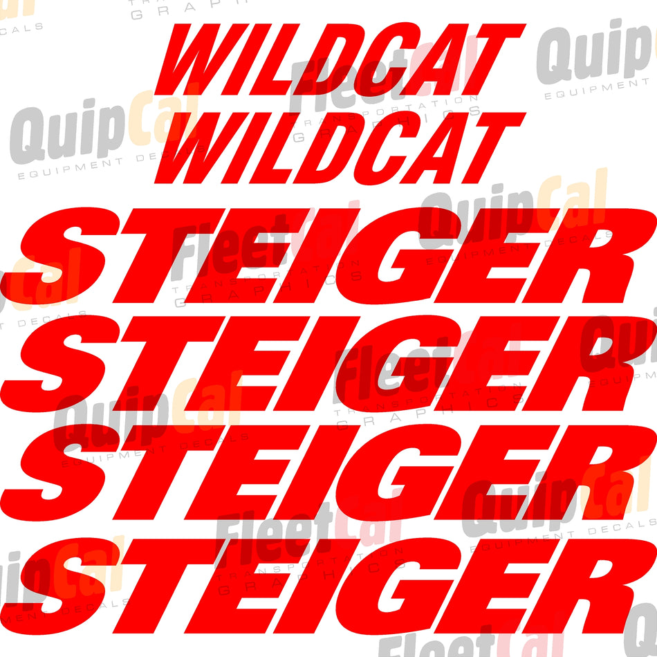 Steiger Wildcat Marking Decal Set