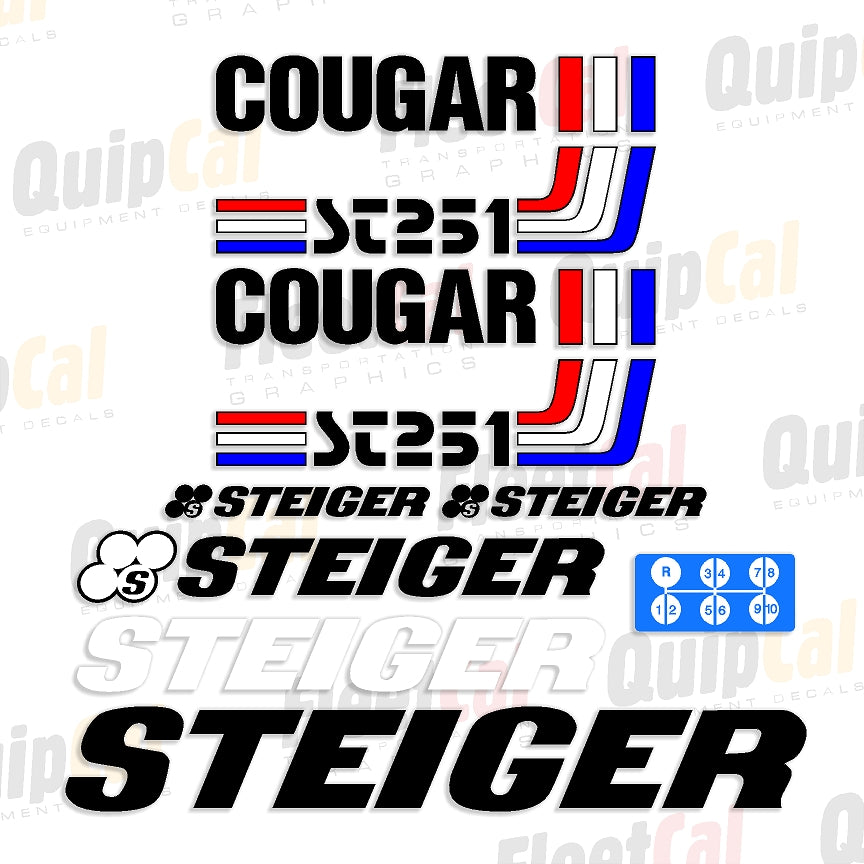 Steiger Tractor Decals