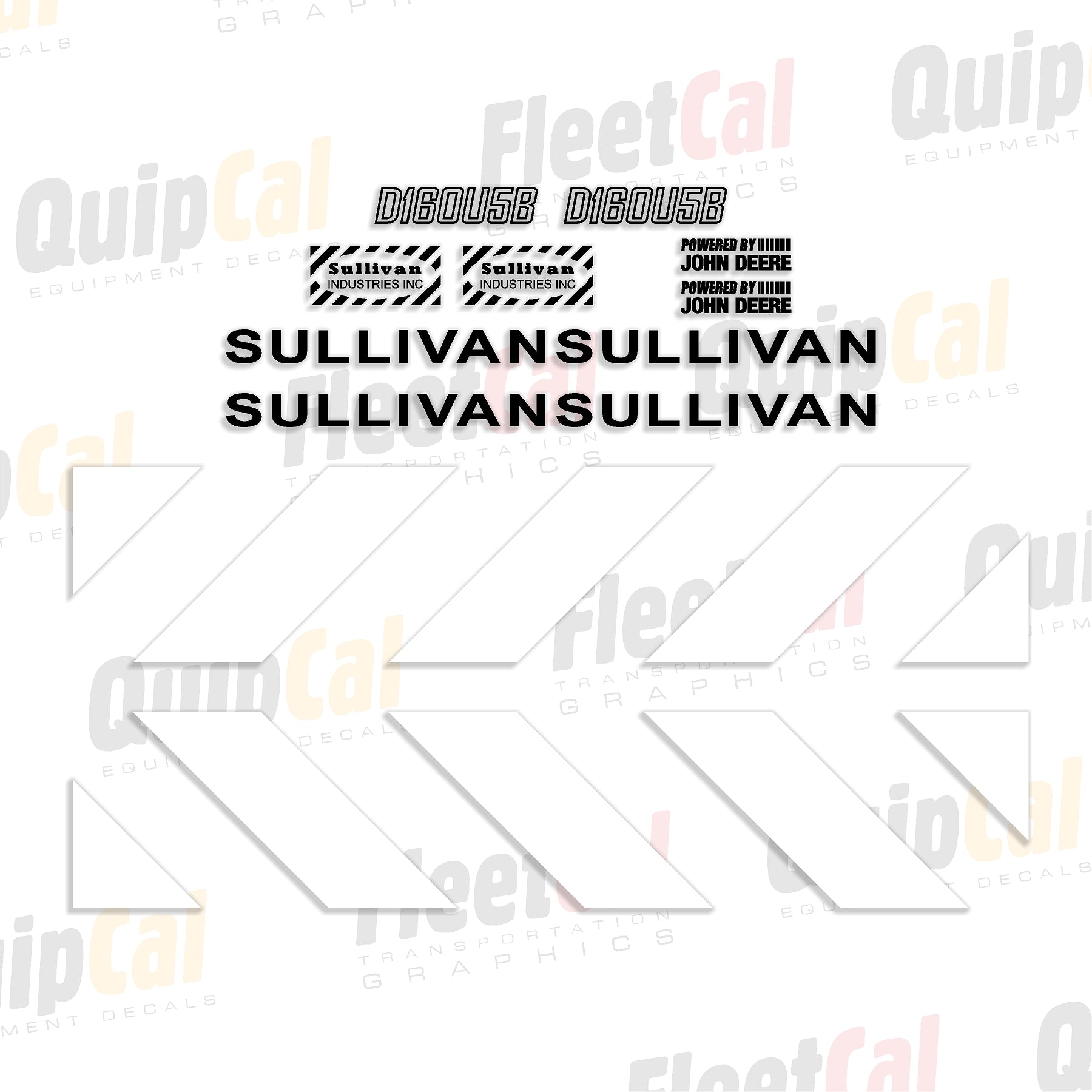 Sullivan Air Compressor Decal Set