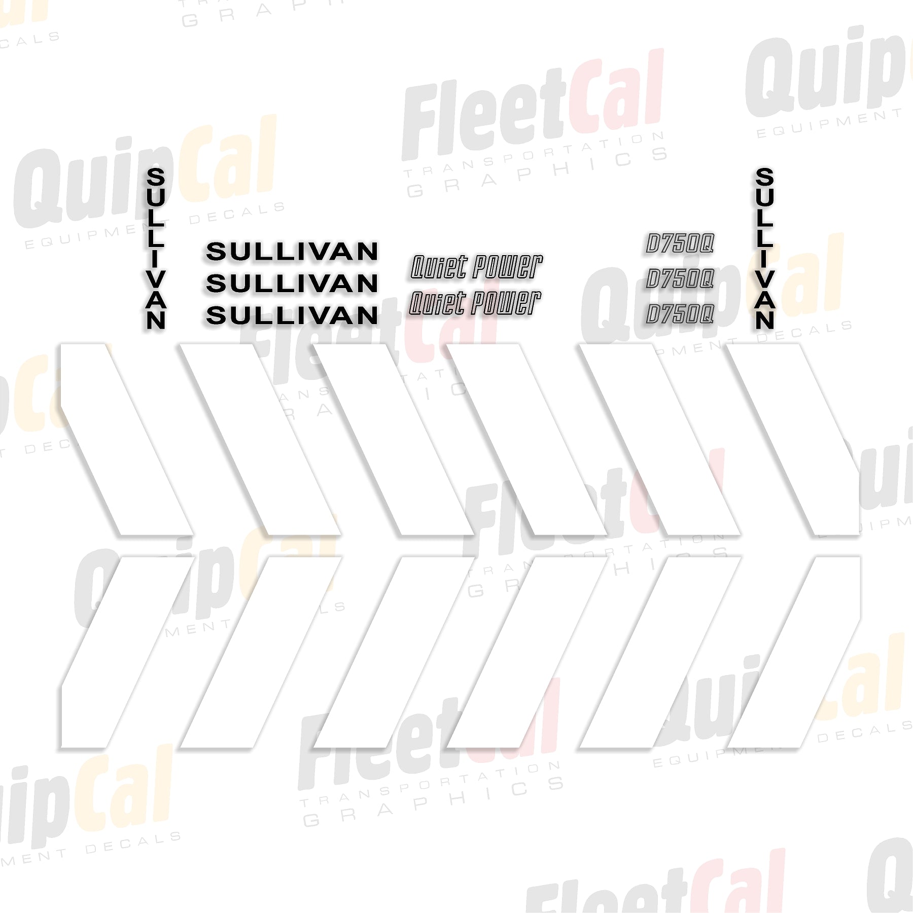 Sullivan Air Compressor Decal Set