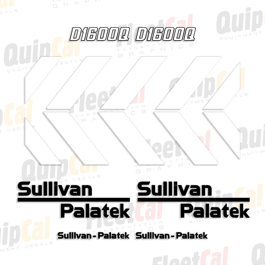 Sullivan Palatek Air Compressor Decals