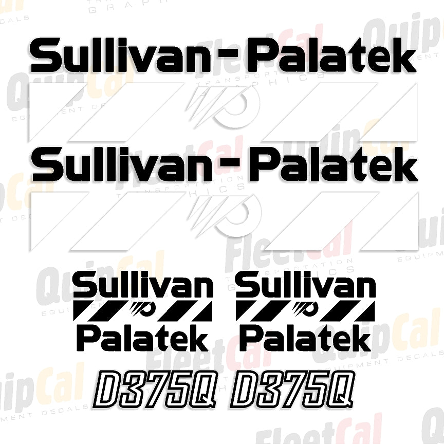 Sullivan Palatek Air Compressor Decals