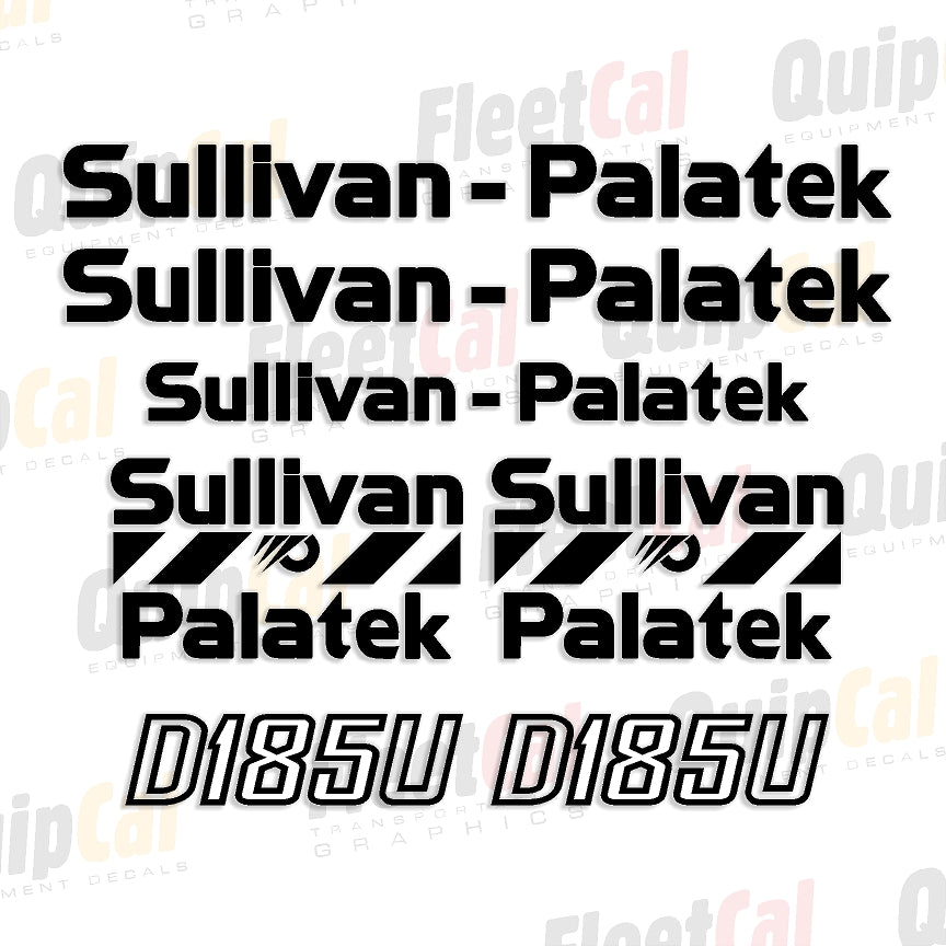 Sullivan Palatek Air Compressor Decals