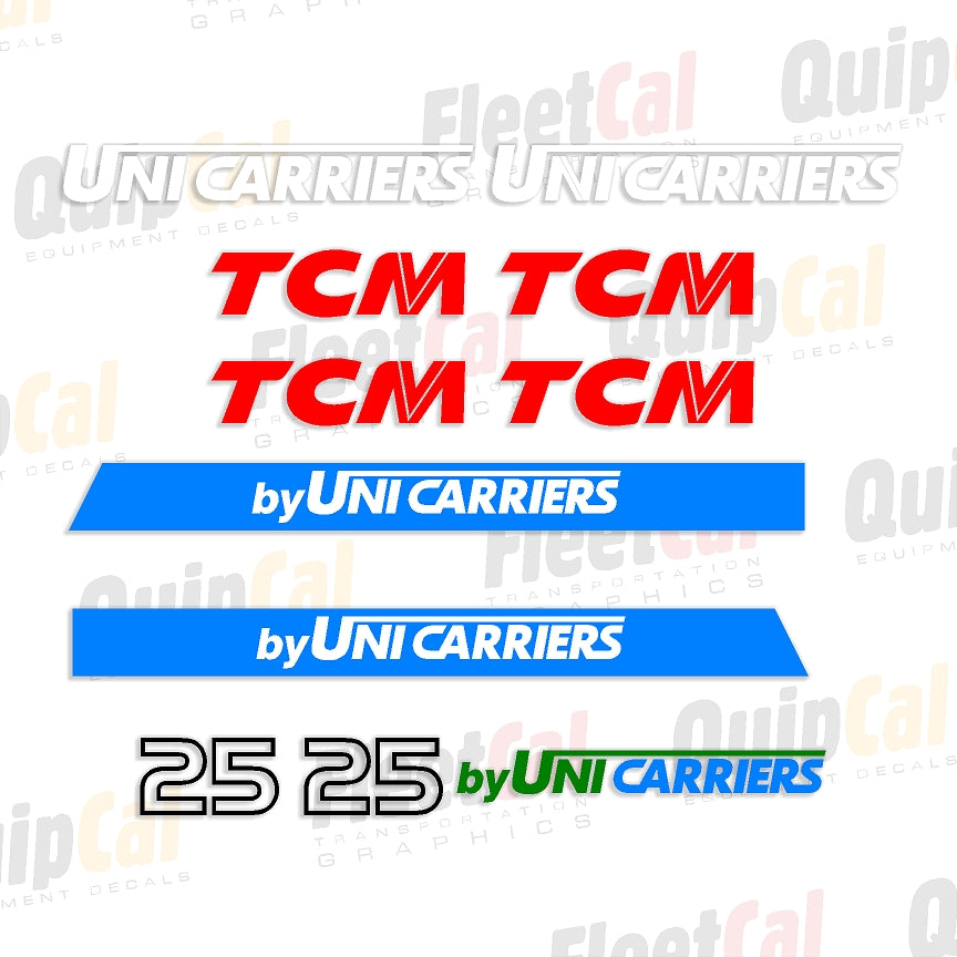 TCM Unicarrier Forklift Decals