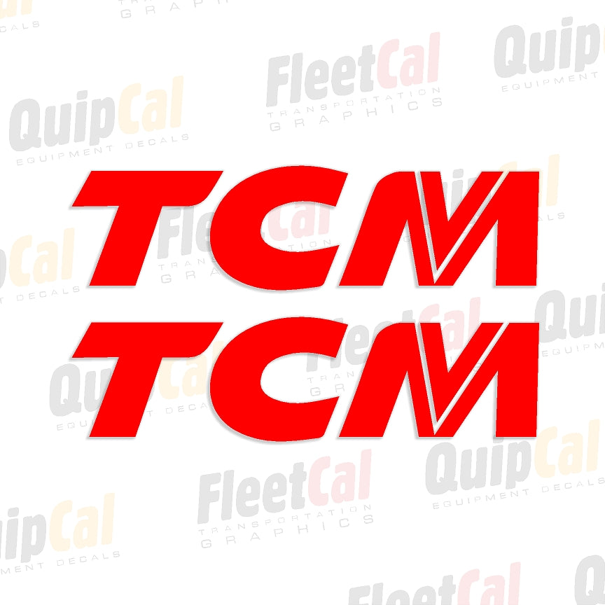 TCM Logo Decals (1 PAIR - Black, Red, or White)