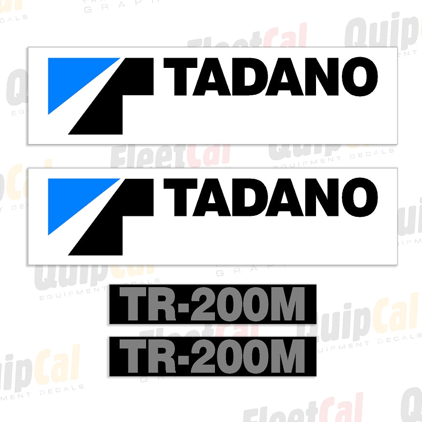 Tadano TR-200M Rough Terrain Crane Marking Decal Set