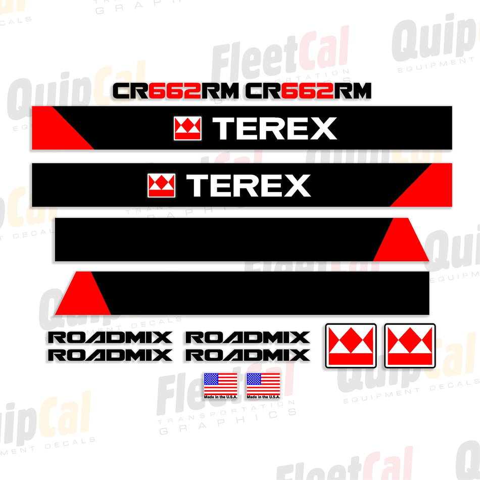 Decals for Terex Paving Equipment