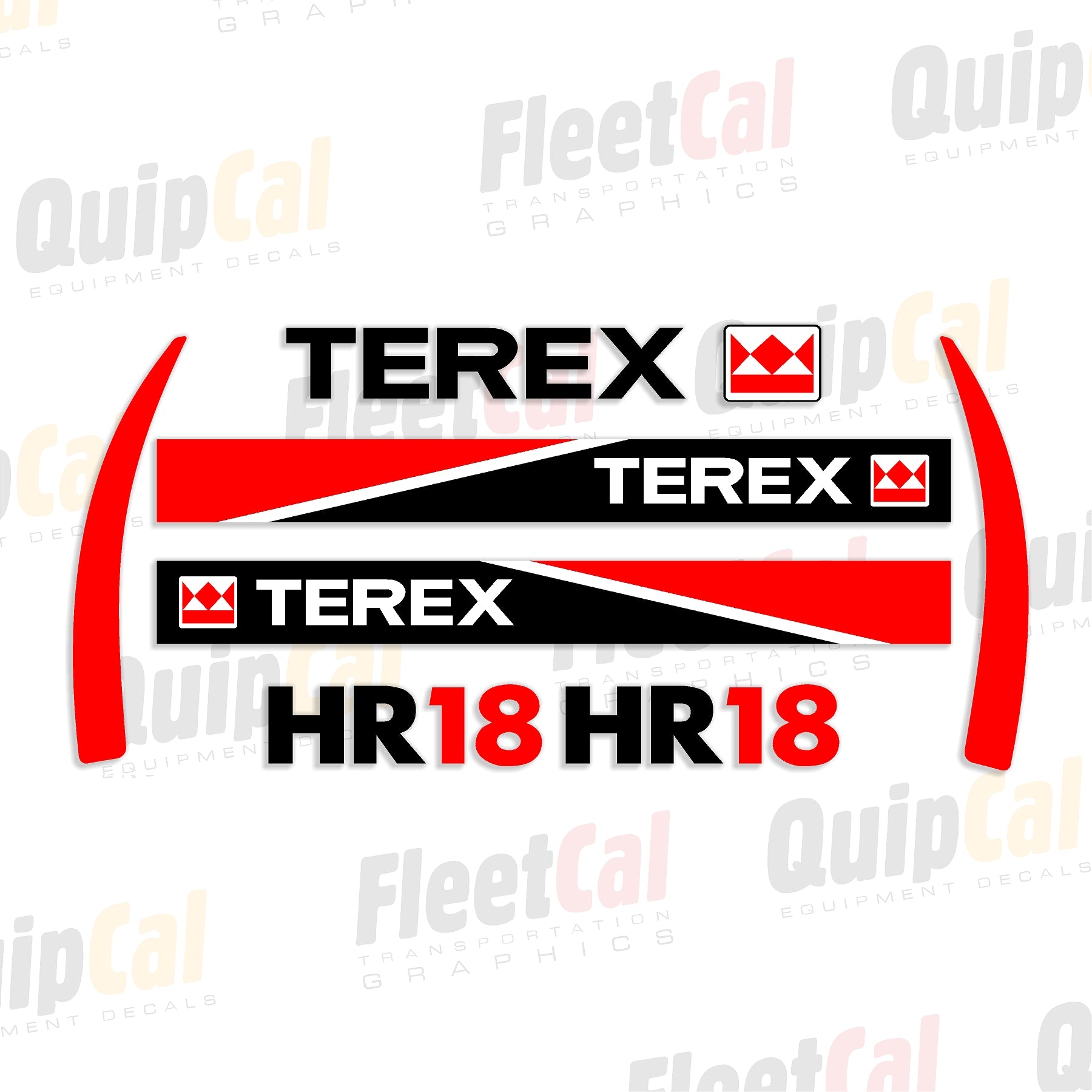 Decals for Terex Excavators