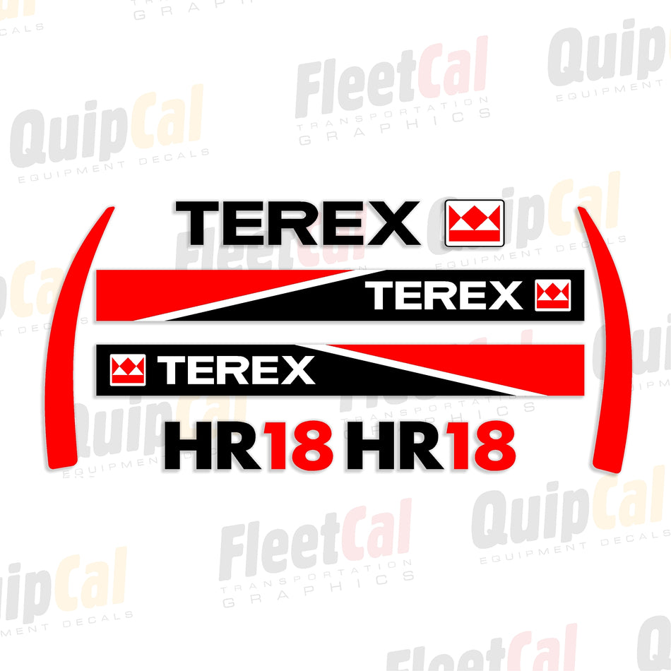 Decals for Terex Excavators