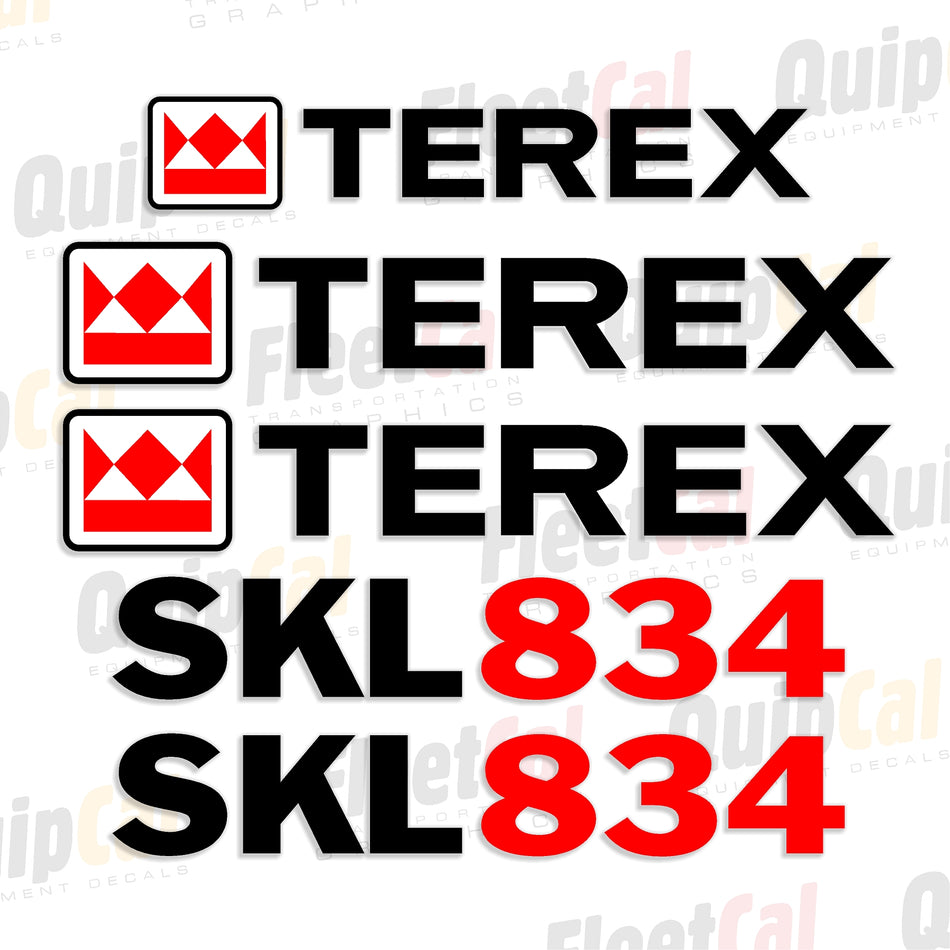 Decals for Terex Wheel Loaders