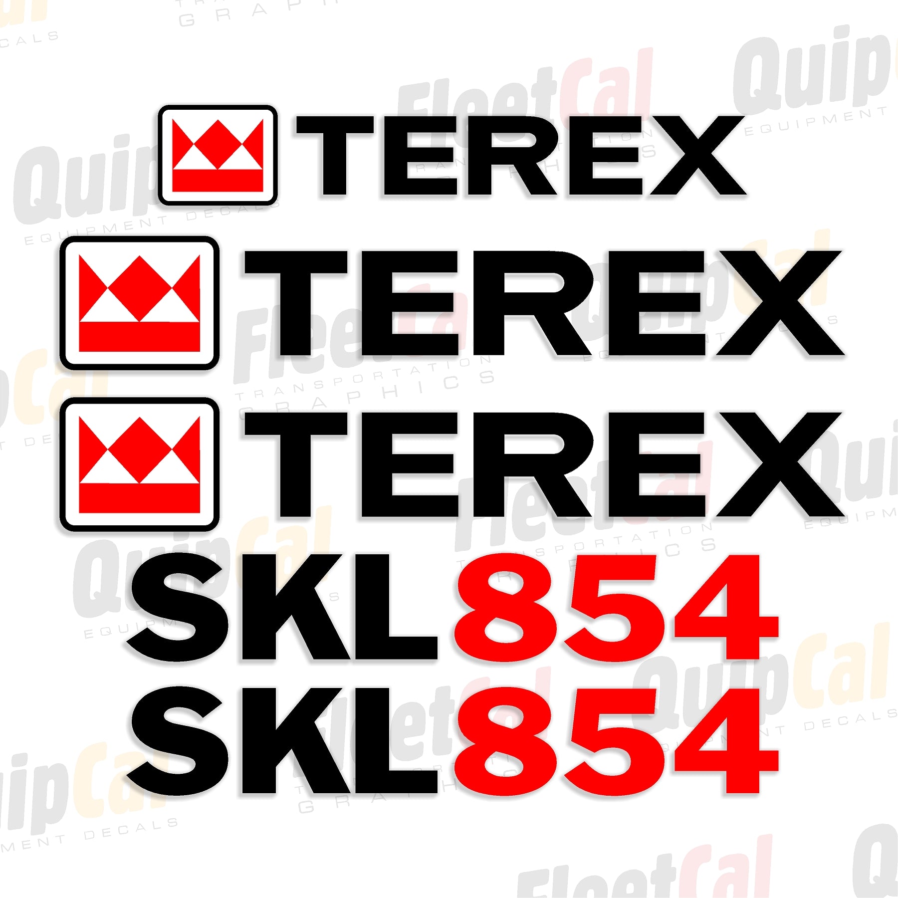 Decals for Terex Wheel Loaders