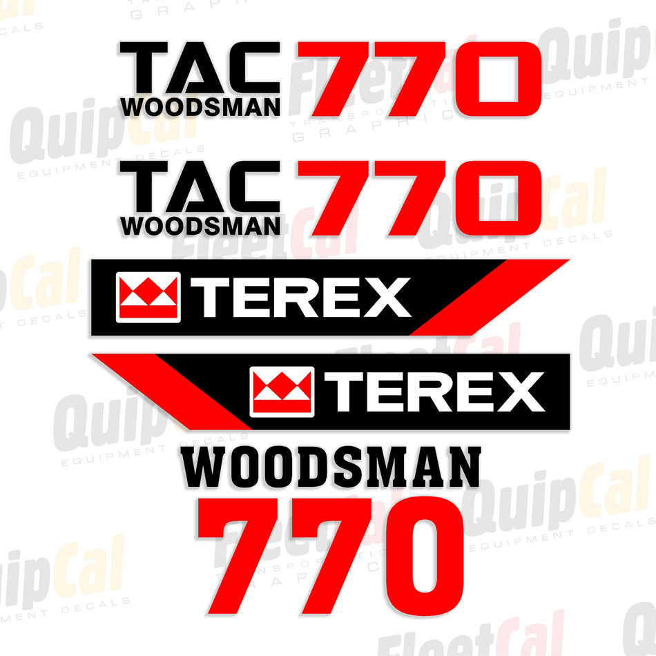 Terex Chipper Decal Set