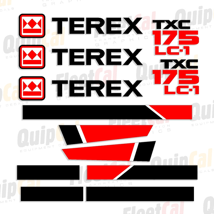 Terex Excavator Decals