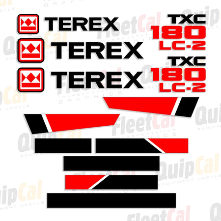 Terex Excavator Decals