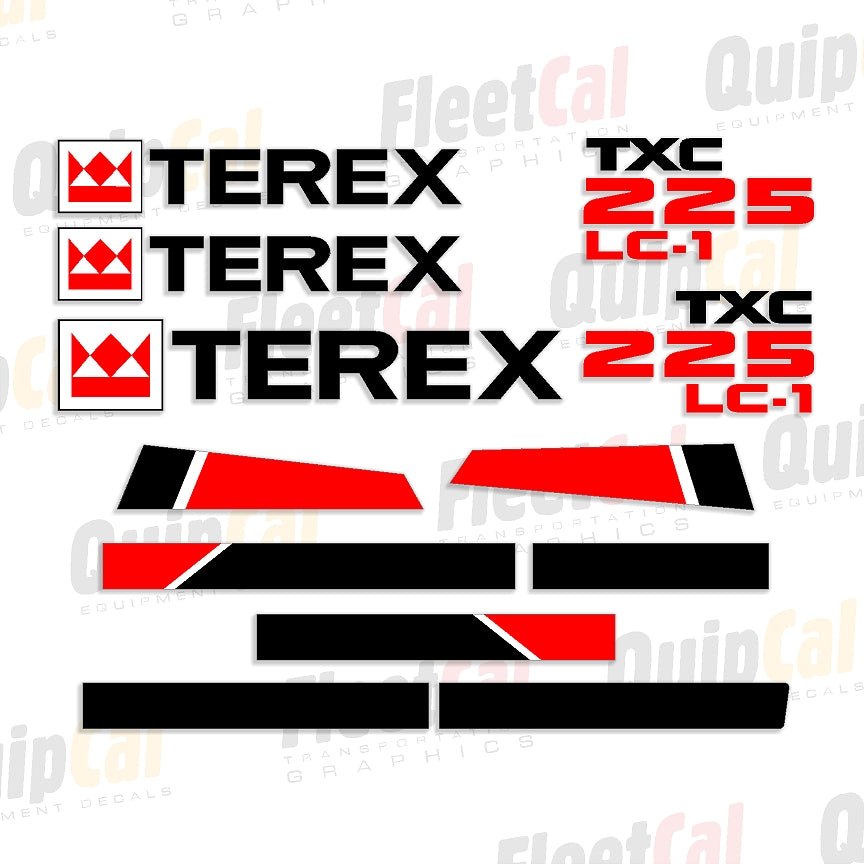 Terex Excavator Decals