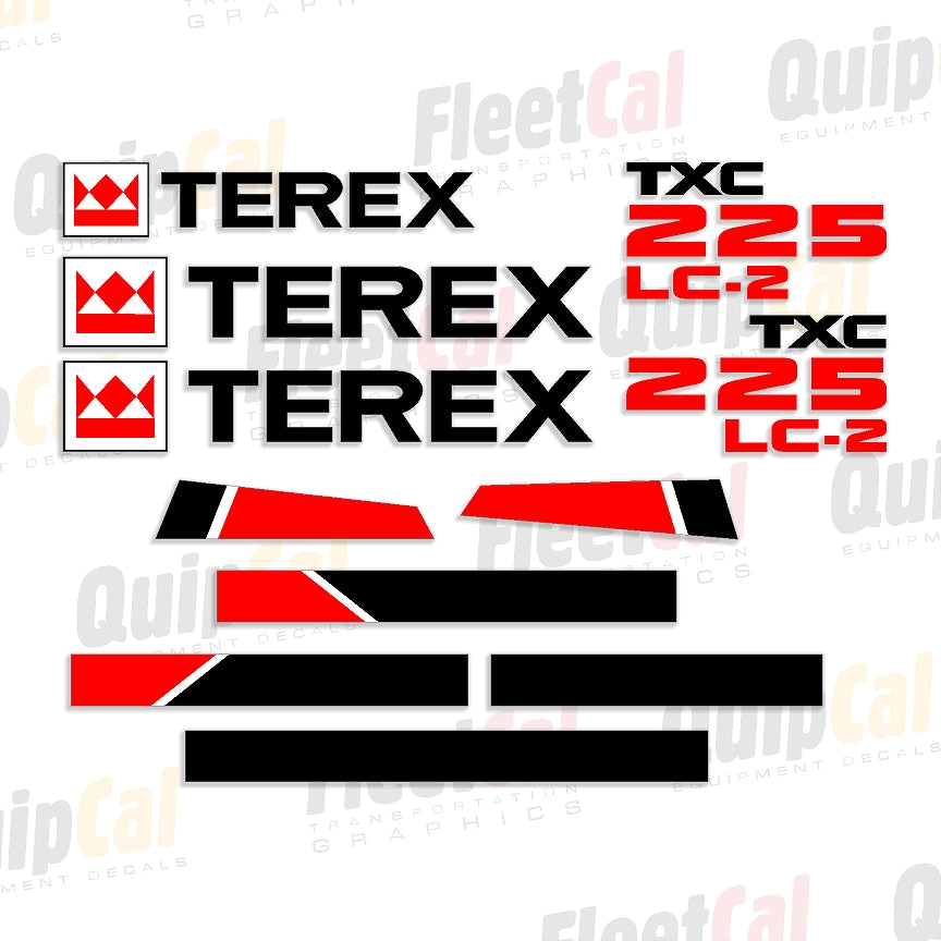 Terex Excavator Decals