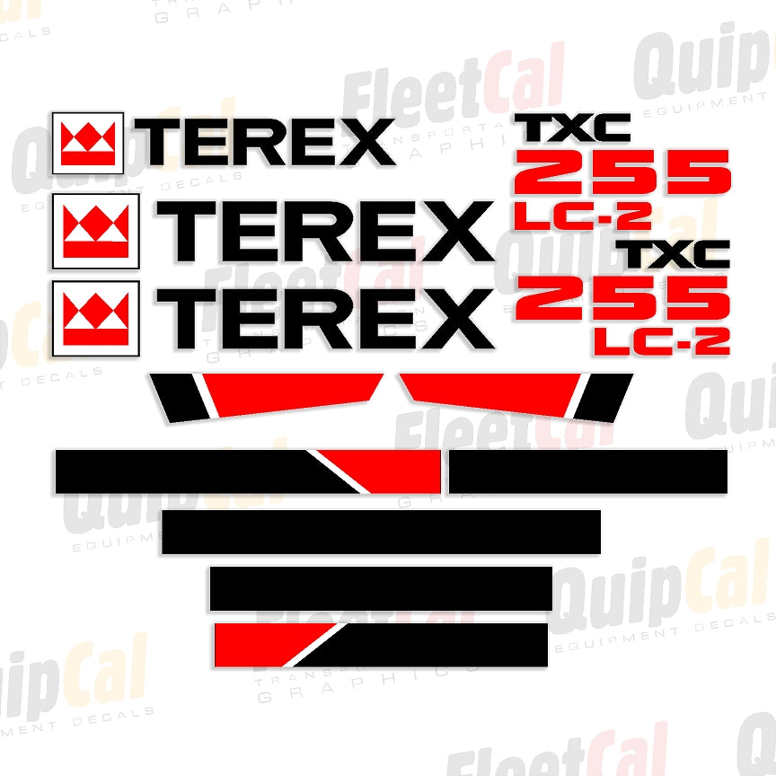 Terex Excavator Decals