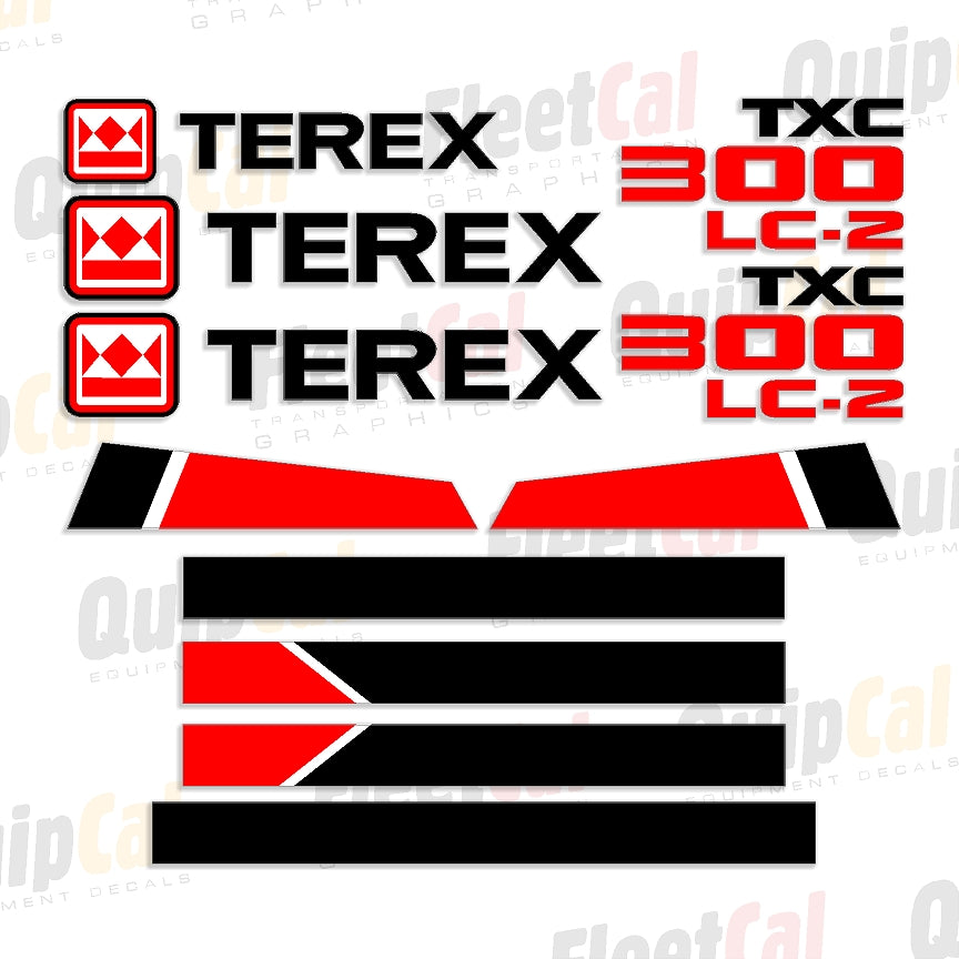 Terex Excavator Decals