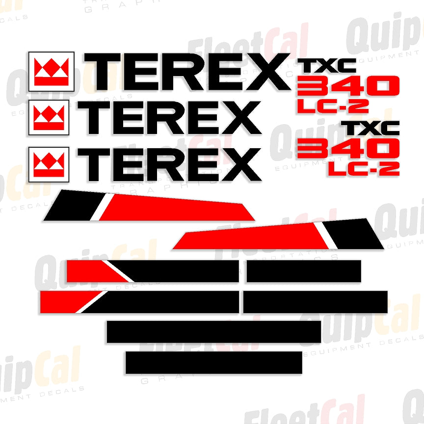 Terex Excavator Decals