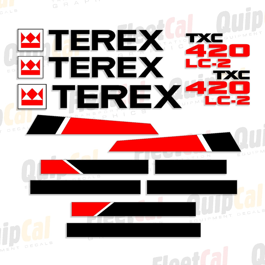 Terex Excavator Decals