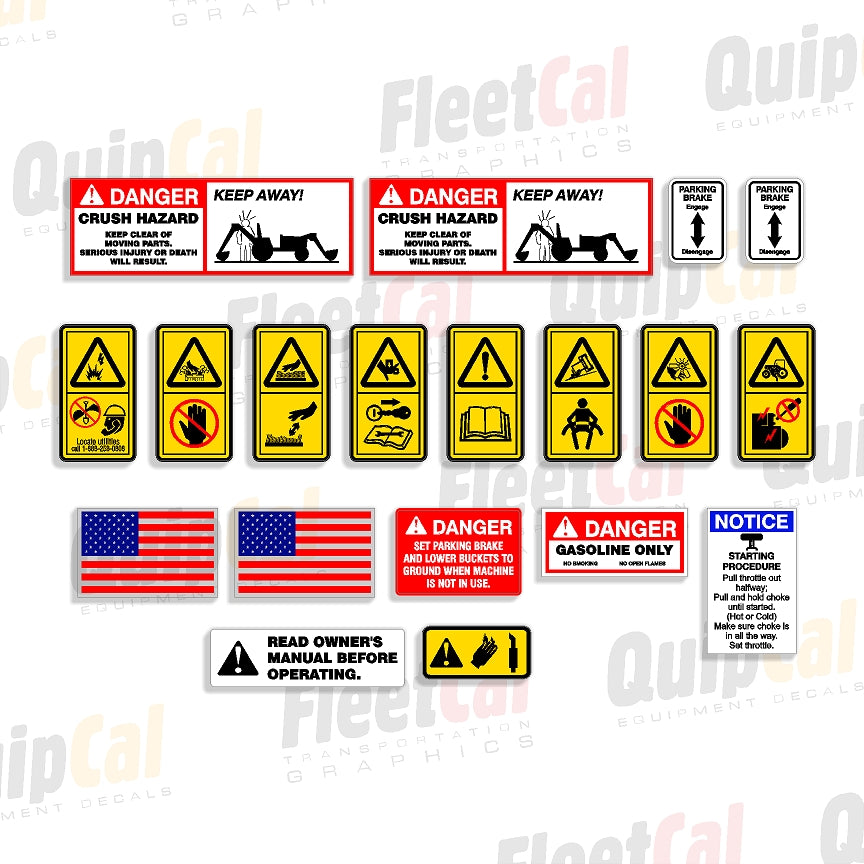 Terramite Backhoe Decals