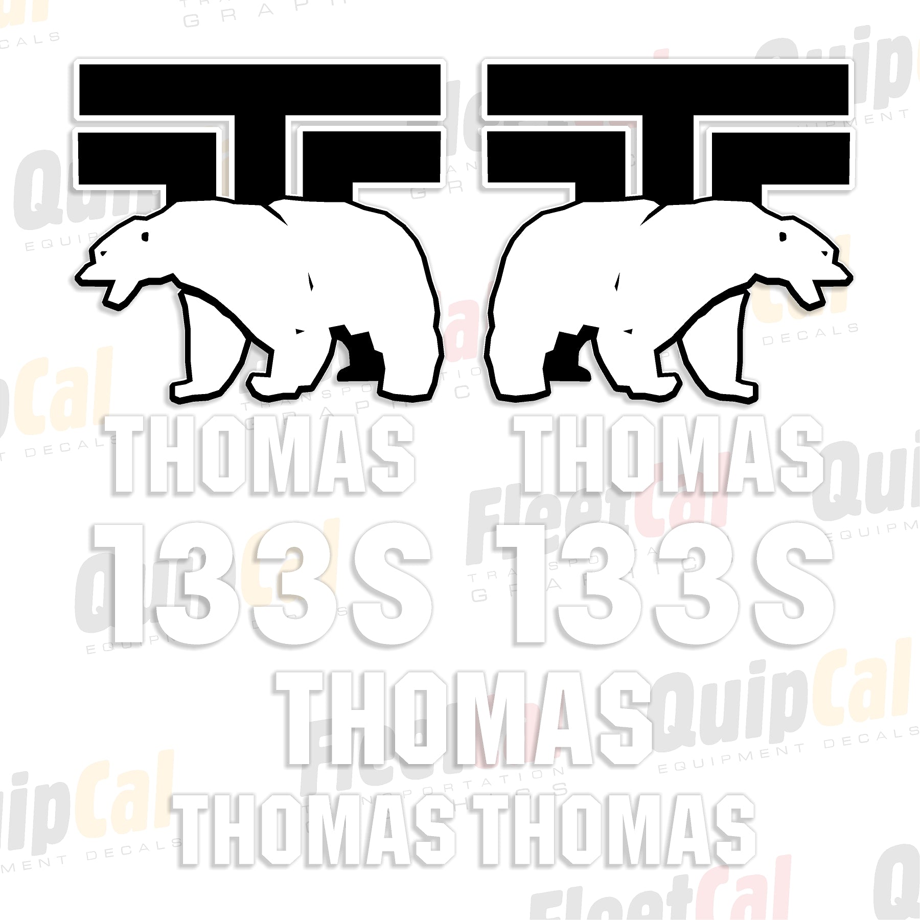 Thomas Skid Loader Decals