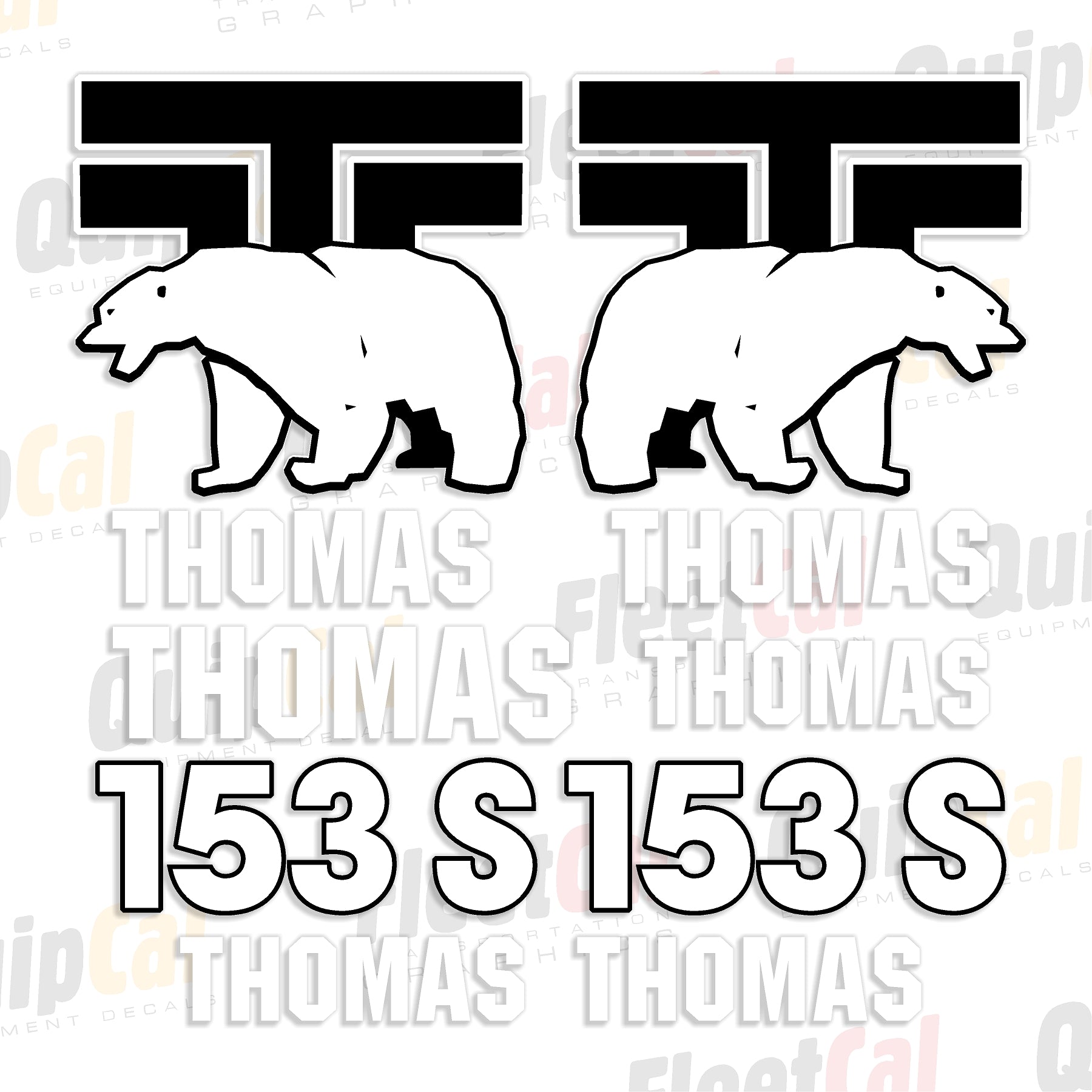 Thomas Skid Loader Decals