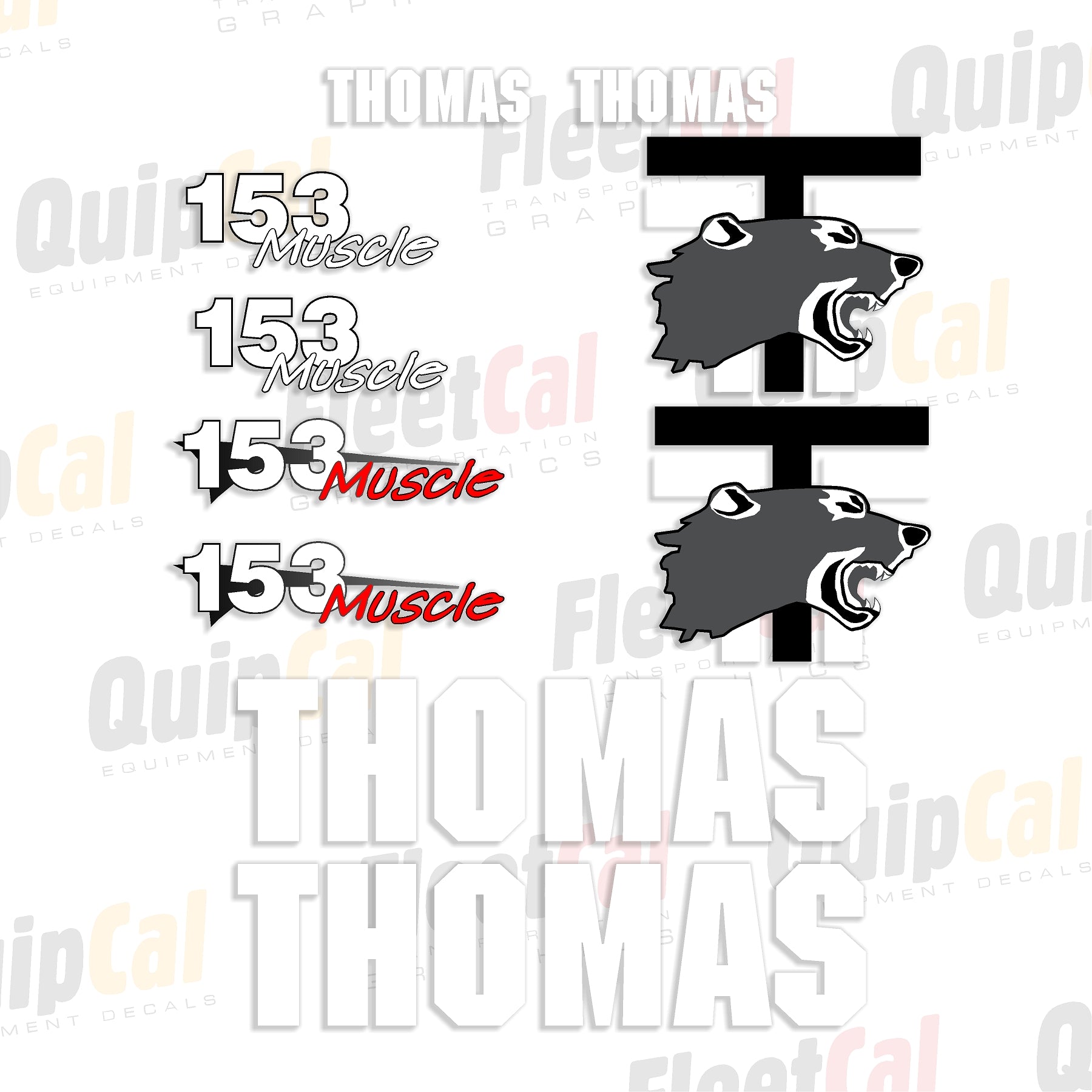 Thomas Skid Loader Decals