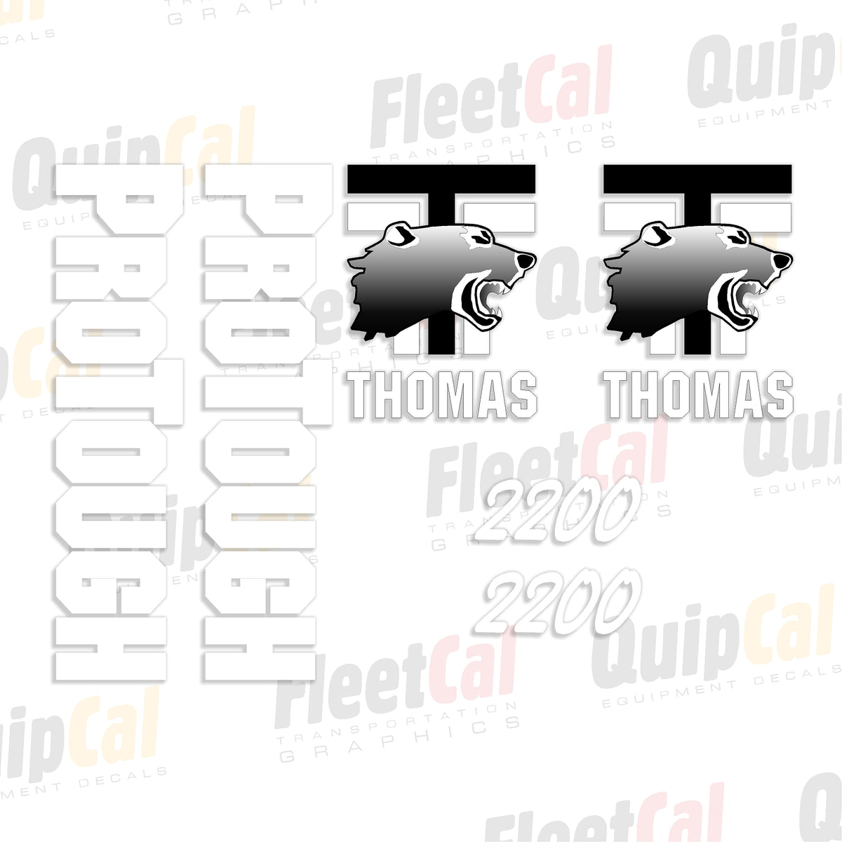 Thomas Skid Loader Decals