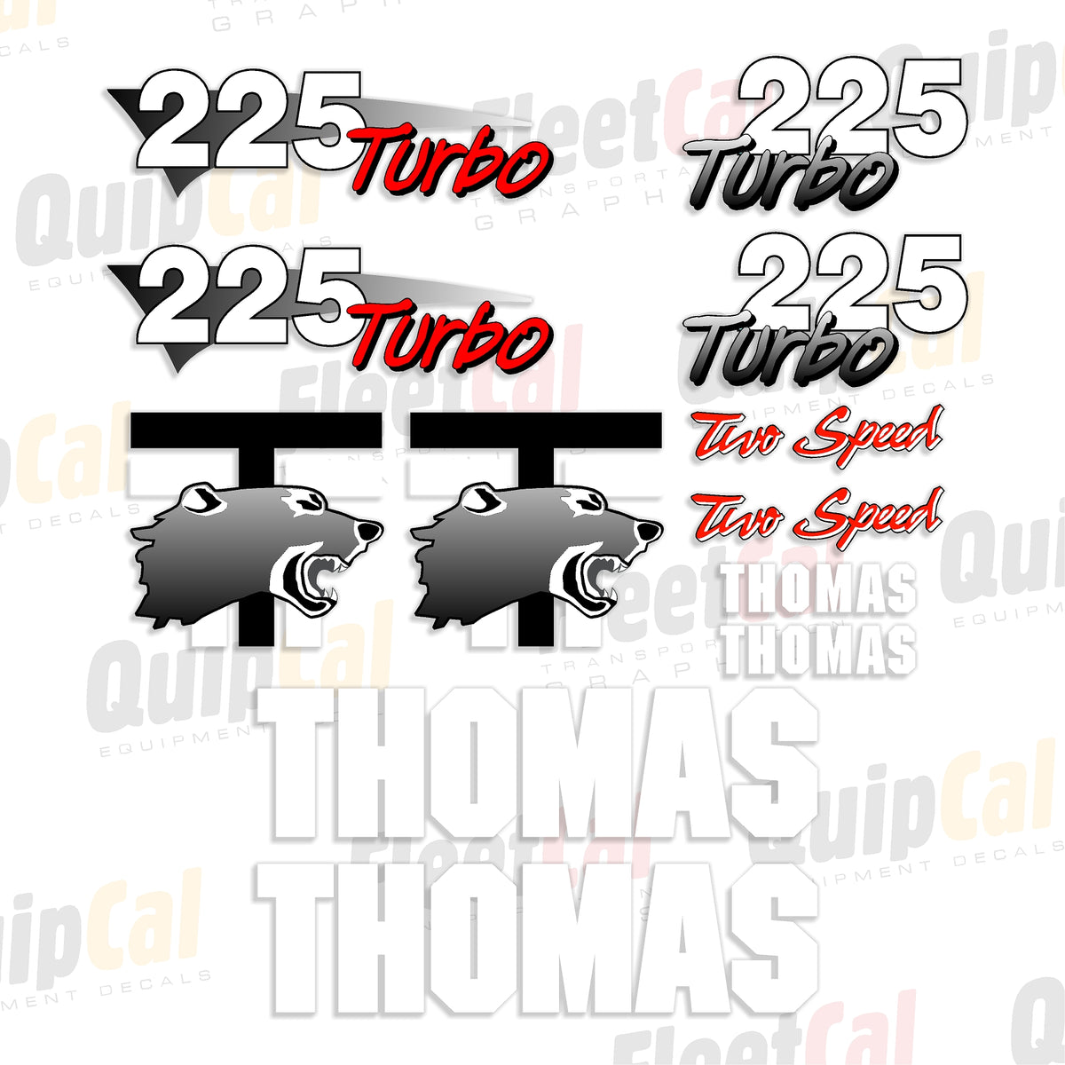 Thomas Skid Loader Decals