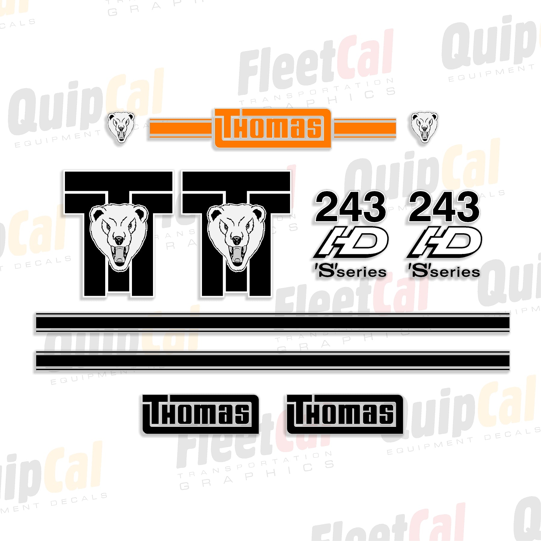 Thomas Skid Loader Decals