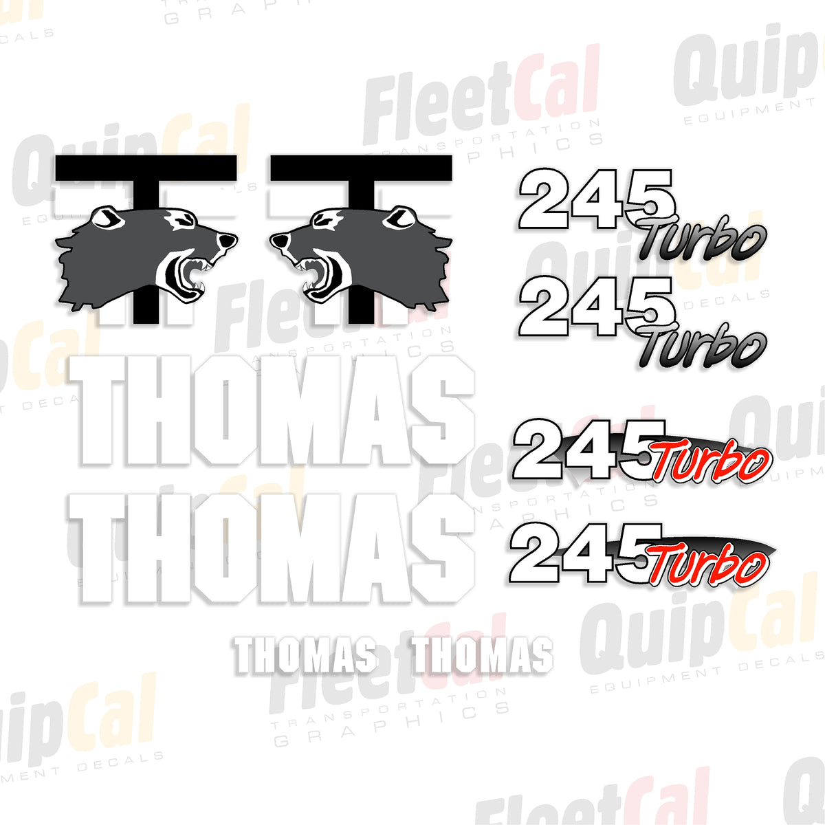 Thomas Skid Loader Decals