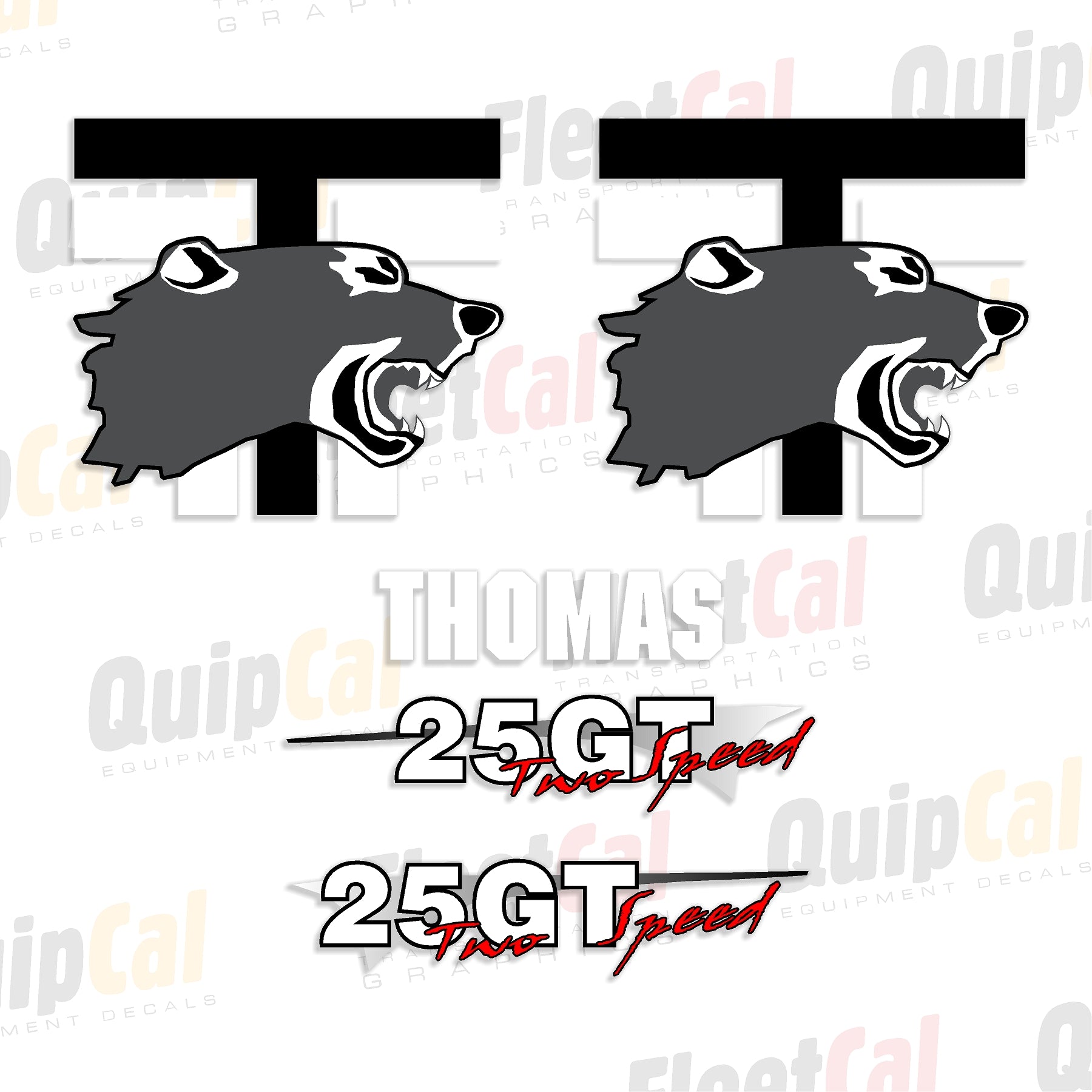 Thomas Skid Loader Decals