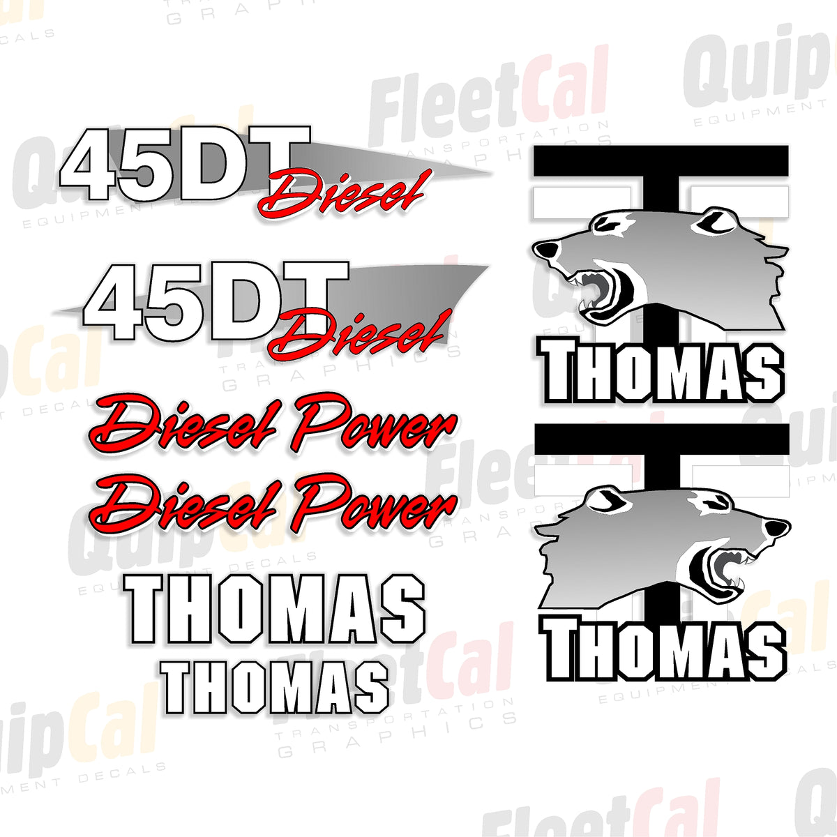 Thomas Skid Loader Decals