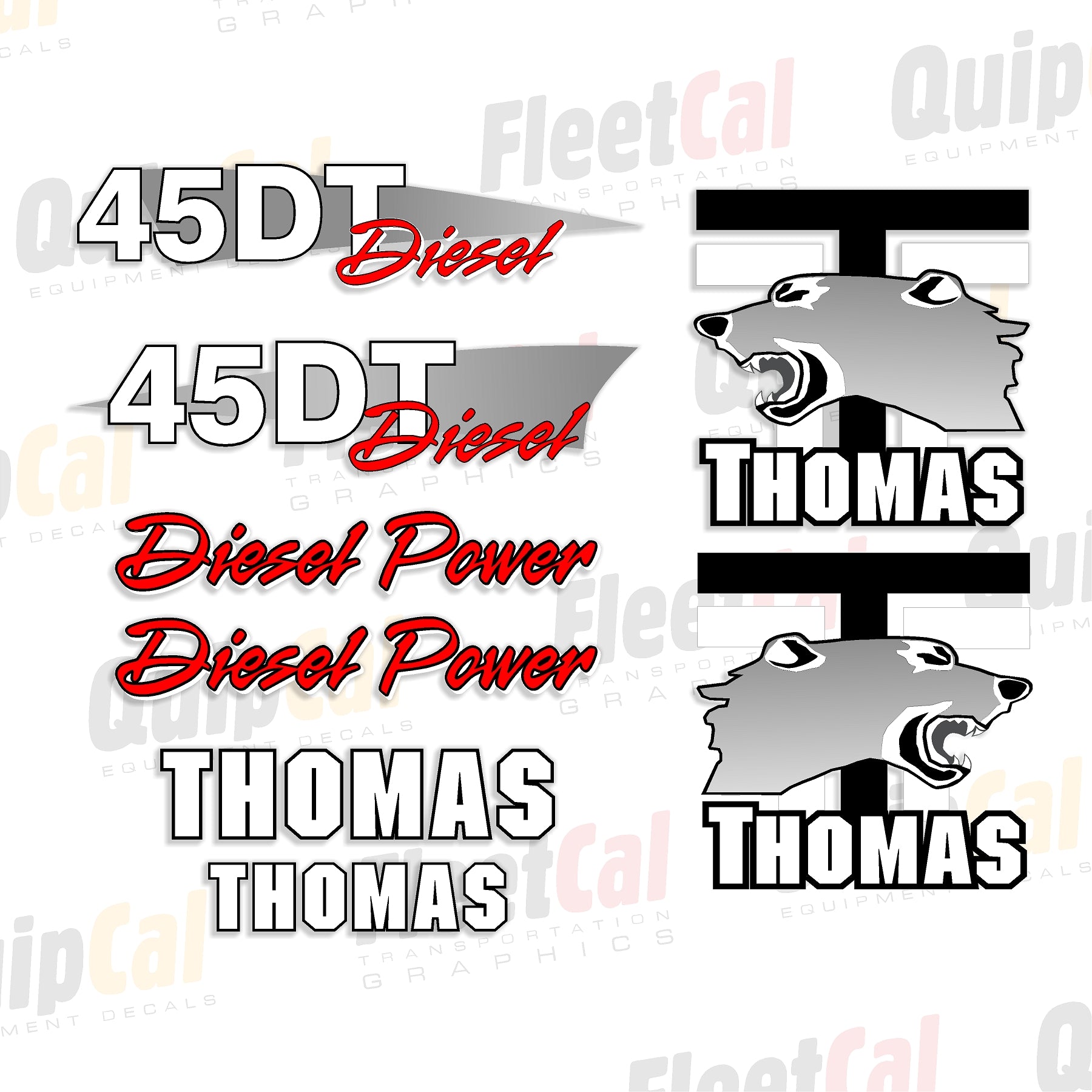 Thomas Skid Loader Decals