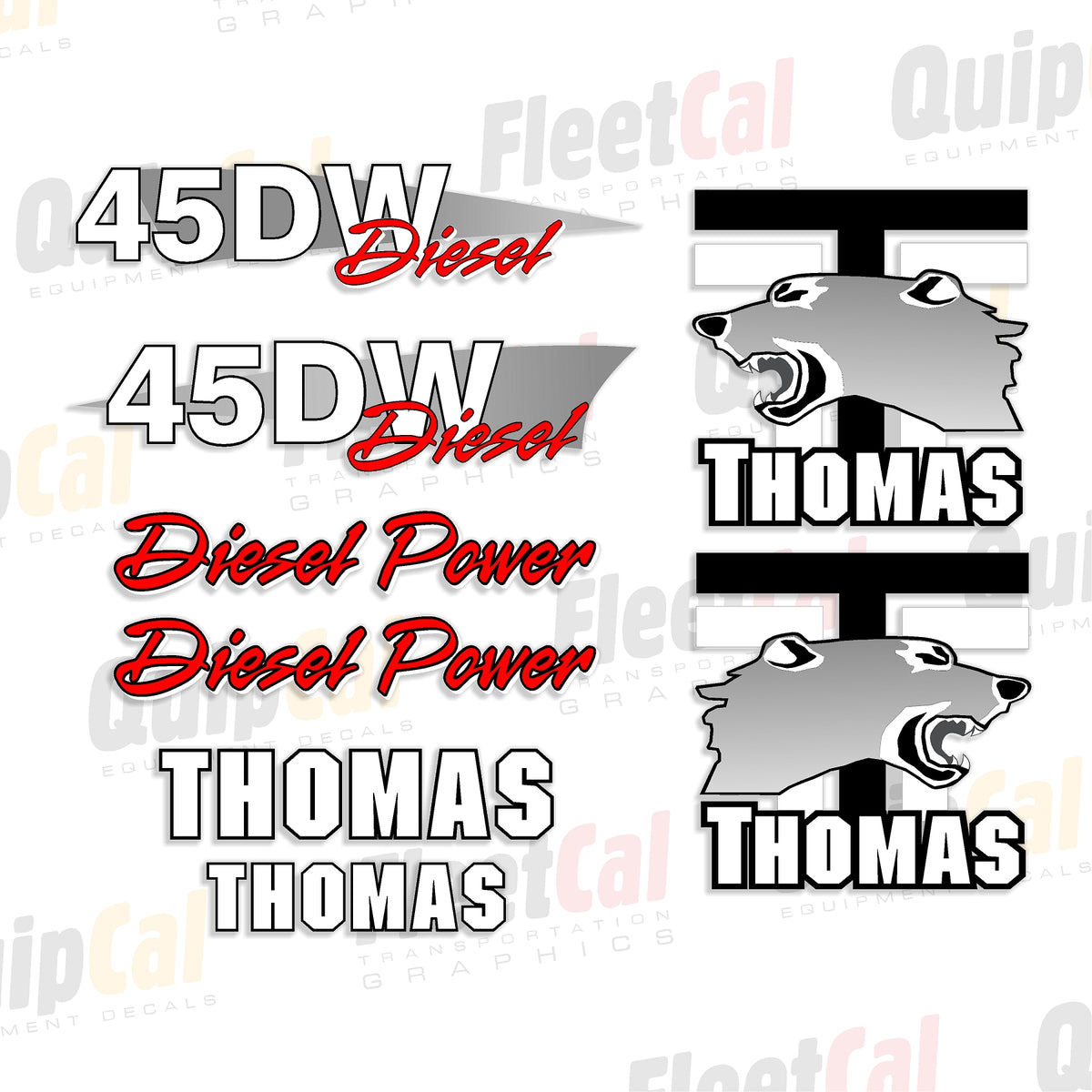 Thomas Skid Loader Decals