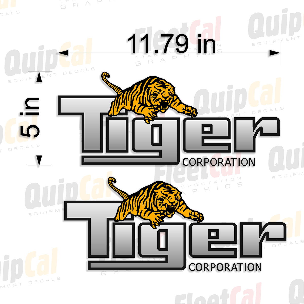 Tiger Mowers Decals