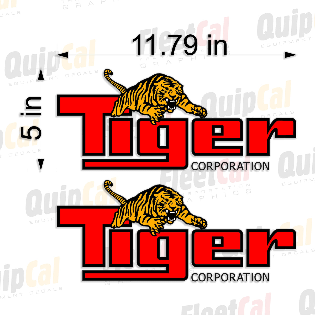 Tiger Mowers Decals