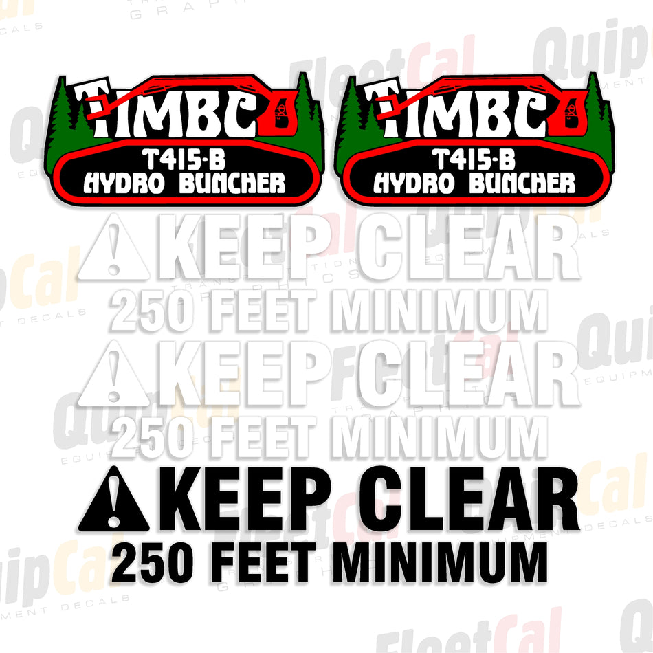 Timbco Feller Buncher Decal Sets