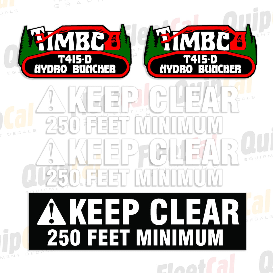 Timbco Feller Buncher Decal Sets