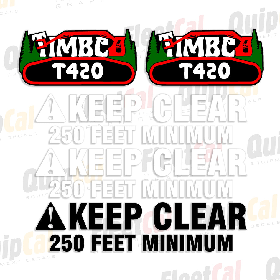 Timbco Feller Buncher Decal Sets