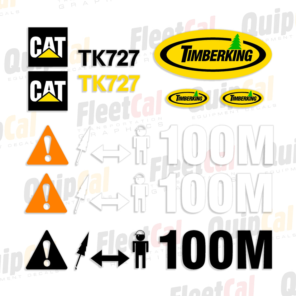 Timberking Feller Buncher Decal Set