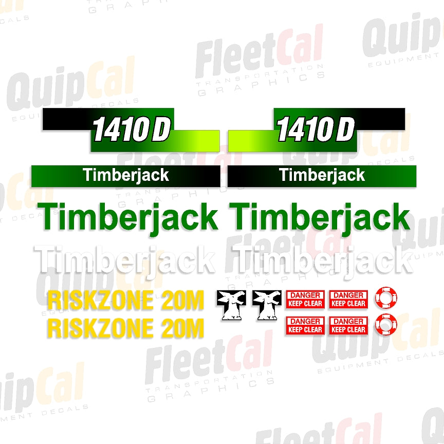 Timberjack 1410D markeringsstickerset