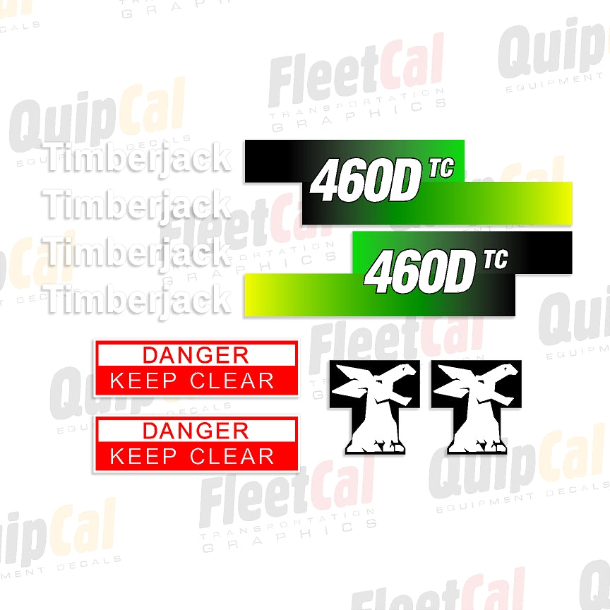 Timberjack 460D TC-markeringsstickerset