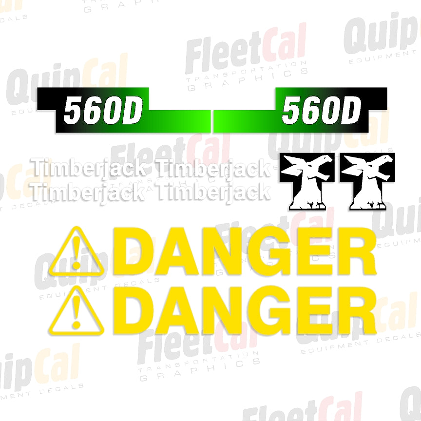 Timberjack 560D markeringsstickerset