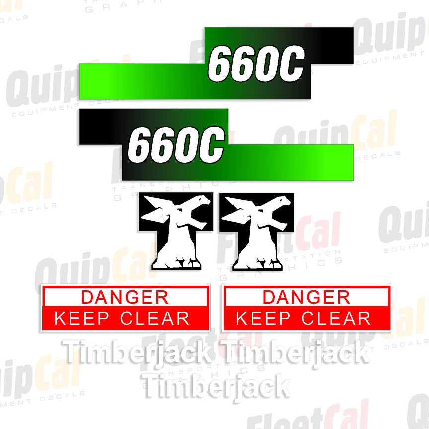 Timberjack 660C markeringsstickerset