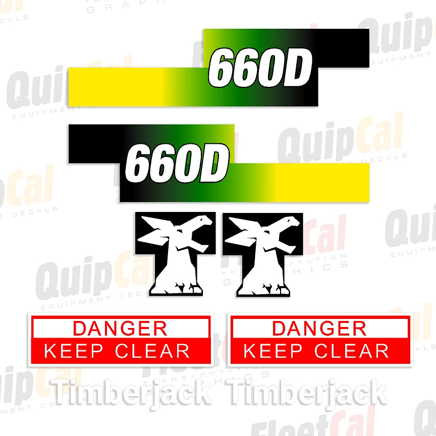 Timberjack 660D markeringsstickerset